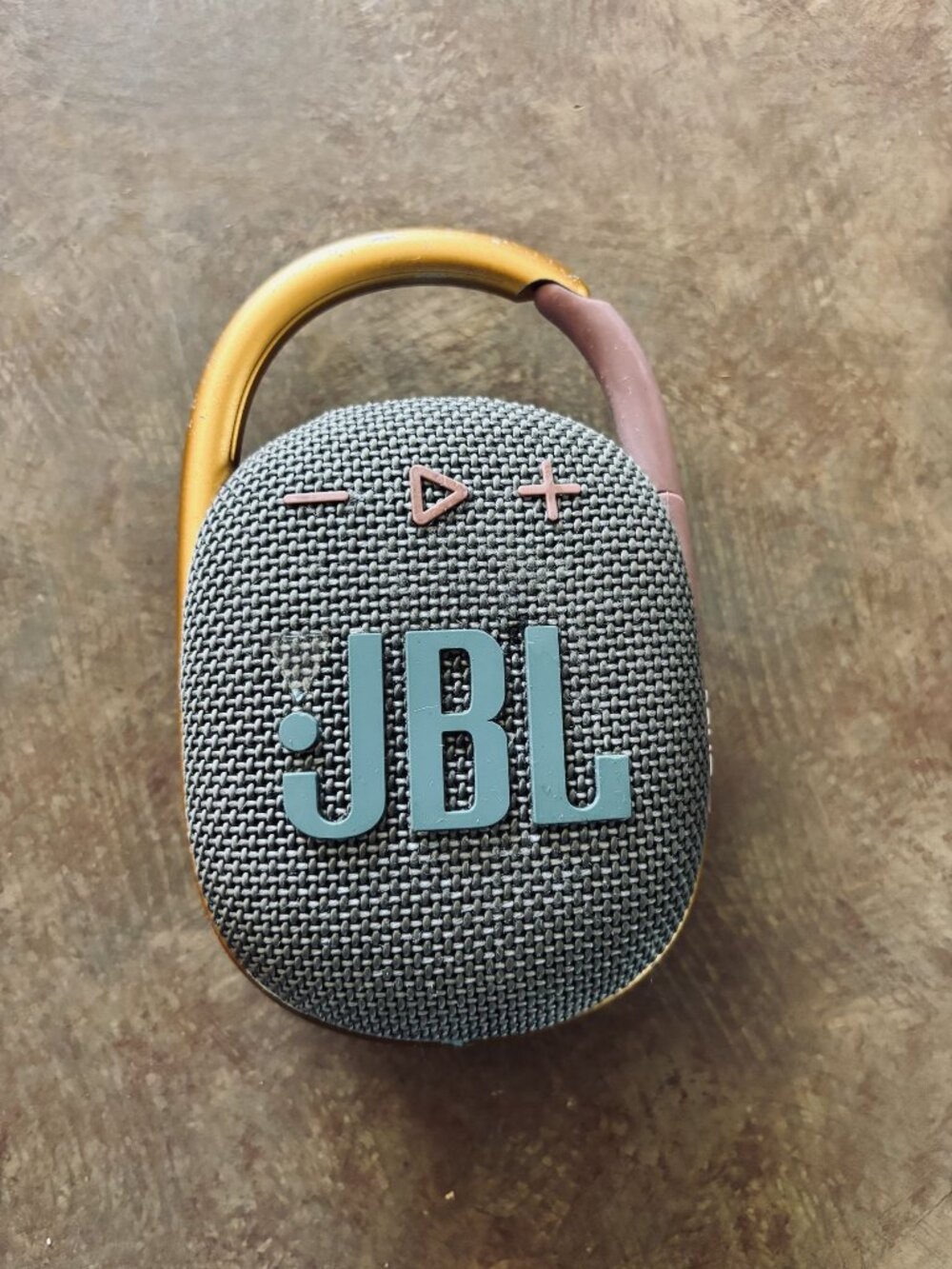 JBL Clip 4 Portable Bluetooth Speaker With Built-In Carabiner Dusty